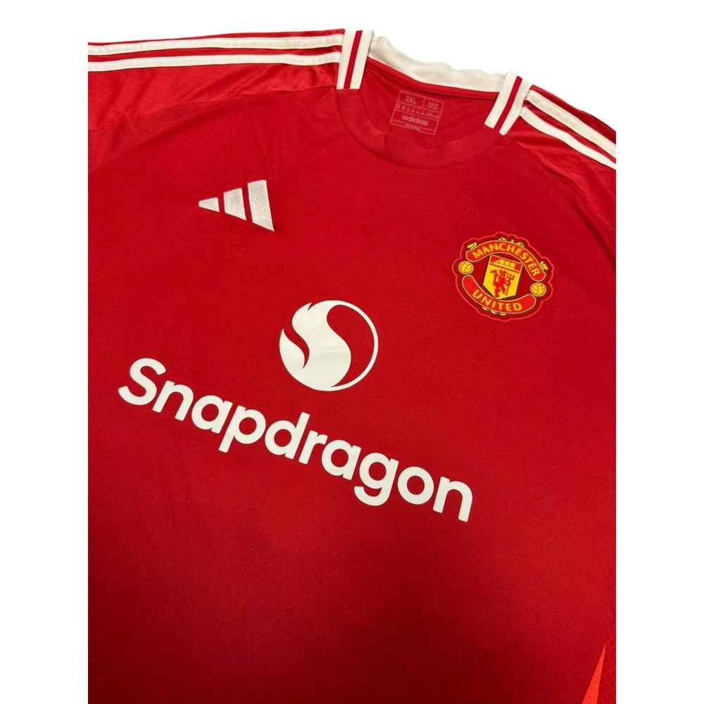 Adidas Manchester United Jersey Mens 2XL Red Excellent Maguire 5 Snapdragon